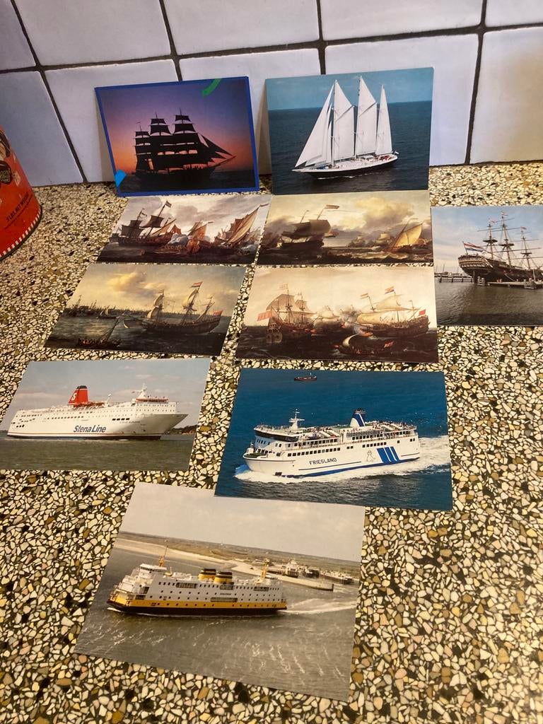 Set kaarten boot, Ophalen of Verzenden, Zo goed als nieuw, Kaart, Foto of Prent