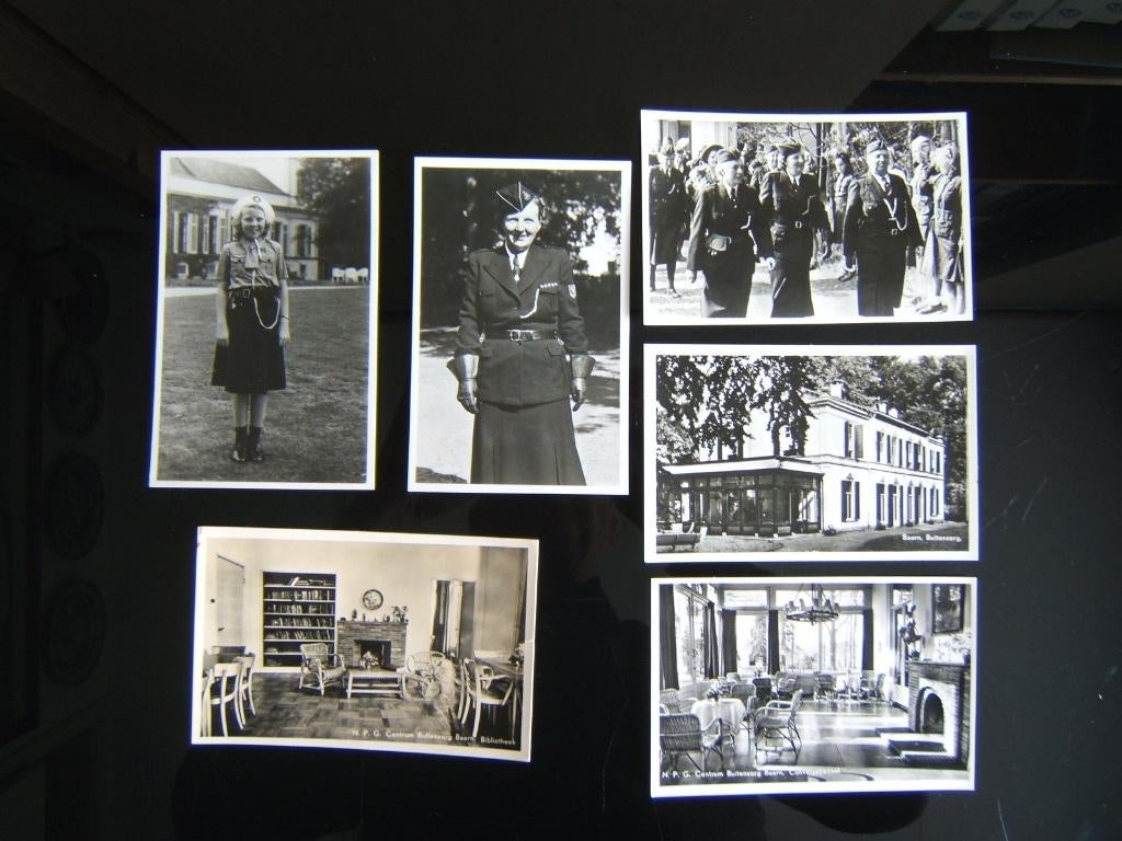 6 scouting padvinders ansichtkaarten padvindsters Baarn, Verzenden, Gebruikt, Overige typen