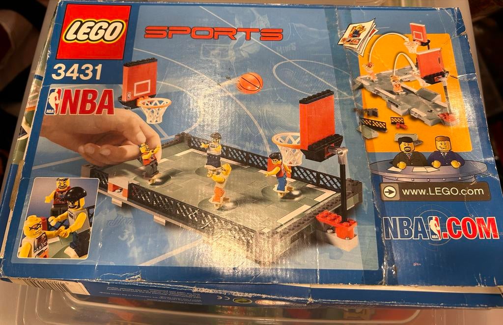 Lego NBA Basketball 3431 en diverse andere sets met boekje, Gebruikt, ., Lego, Ophalen of Verzenden
