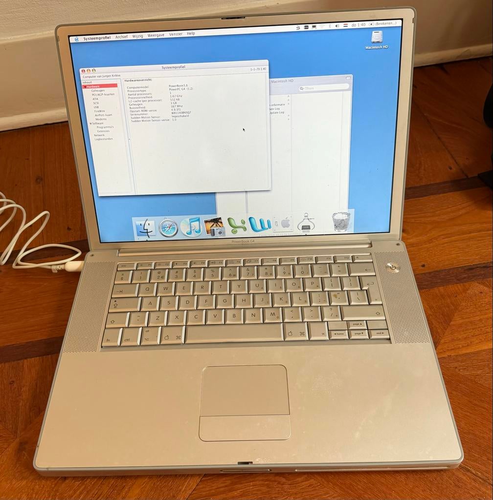 Vintage Apple PowerBook 5.6, Computers en Software, Vintage Computers, Ophalen of Verzenden