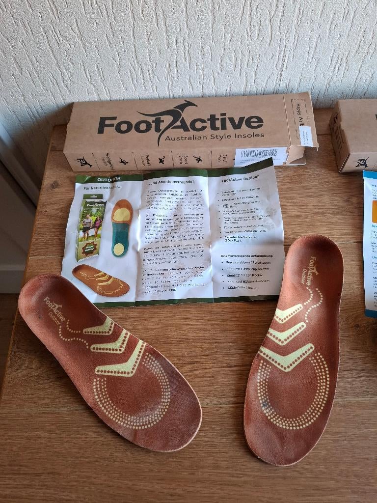 Inlegzolen FootActive maat 39 - 41, Kleding | Heren, Sokken en Kousen, Bruin, Verzenden, Nieuw, Maat 39 t/m 42