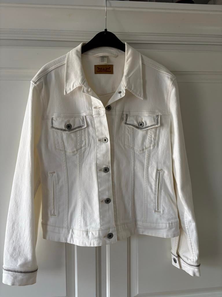 Levi's spijkerjas wit, maat XL, Kleding | Dames, Ophalen of Verzenden, Gedragen, Maat 46/48 (XL) of groter, Wit