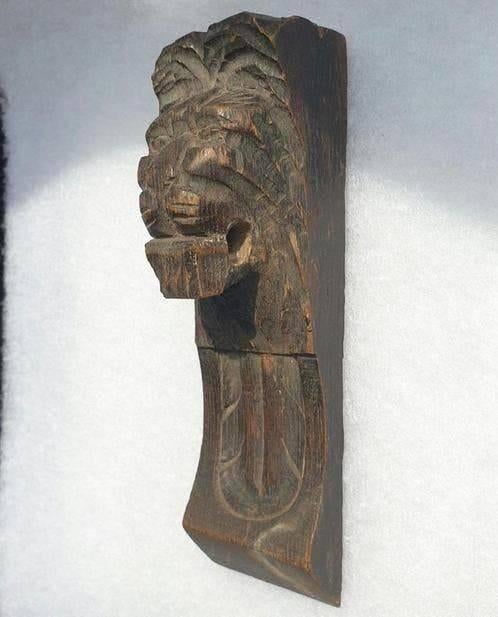 Antieke 19e eeuw eikenhouten leeuw console, Ophalen of Verzenden