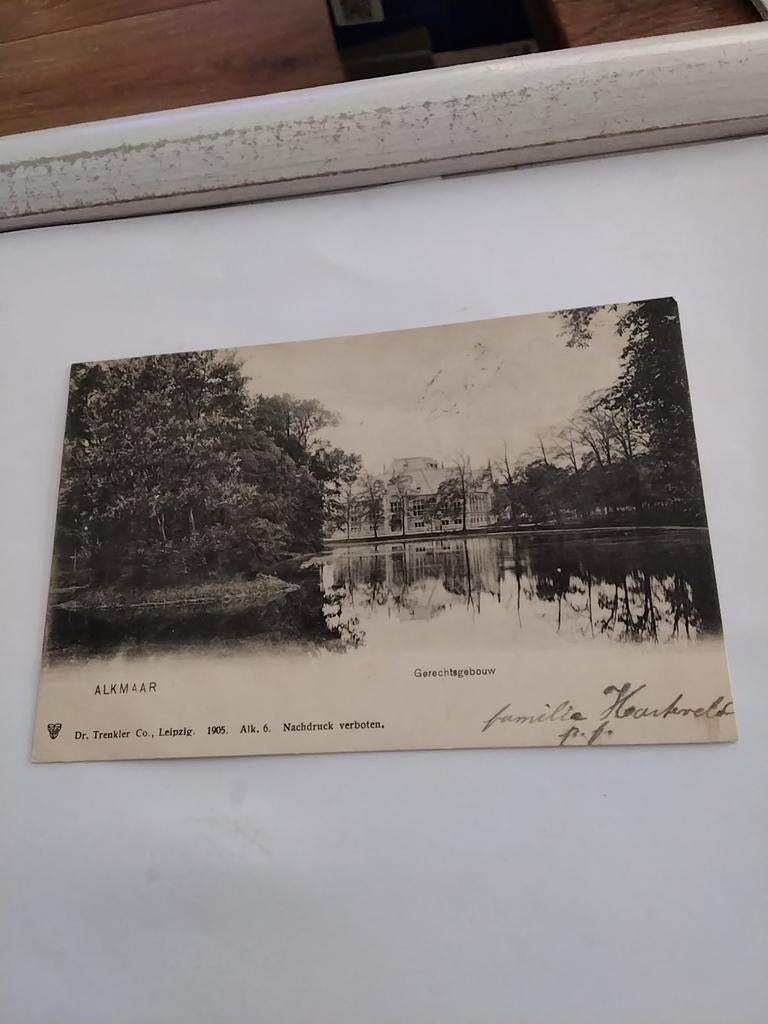 ALKMAAR. 1906.    GERECHTSGEBOUW, Verzamelen, Ansichtkaarten | Nederland, Ophalen of Verzenden, Voor 1920, Noord-Holland