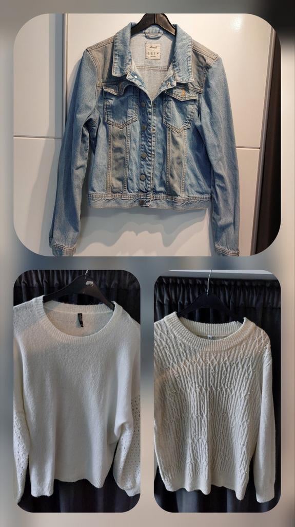 Pakket: jeansjack en 2 truien, Ophalen of Verzenden