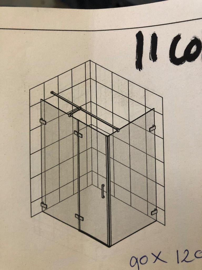 Douchecabine, Doe-het-zelf en Verbouw, Sanitair, Ophalen, Nieuw, Glas, Douche