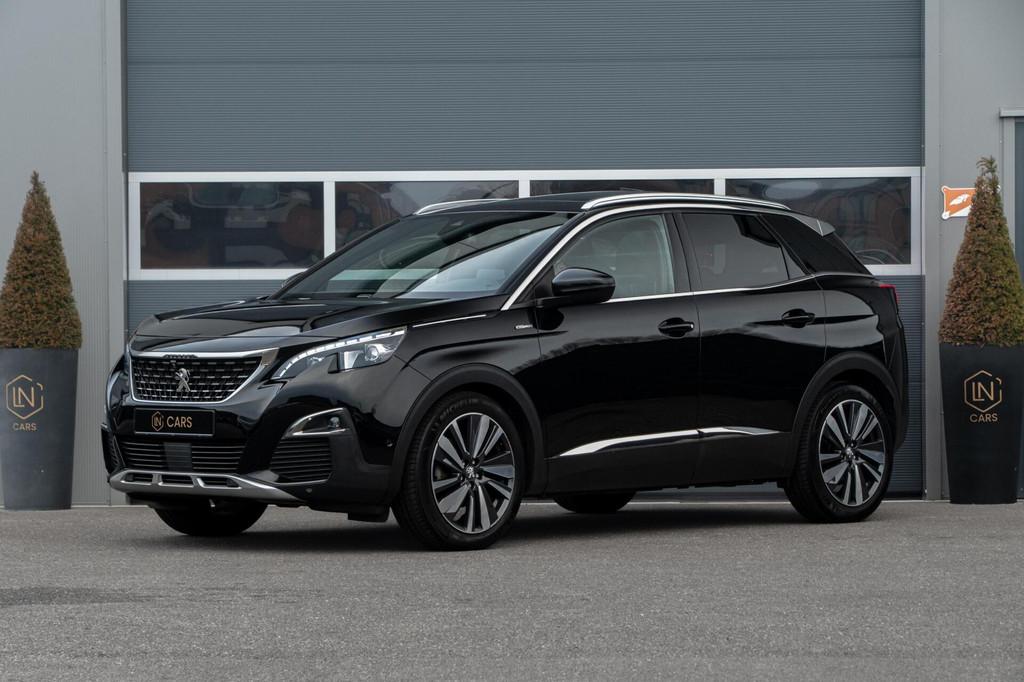 Peugeot 3008 1.6 PureTech GT Line |PANO|Massage|Leder|Camera, Auto's, Gebruikt, 4 cilinders, Zwart, Bedrijf
