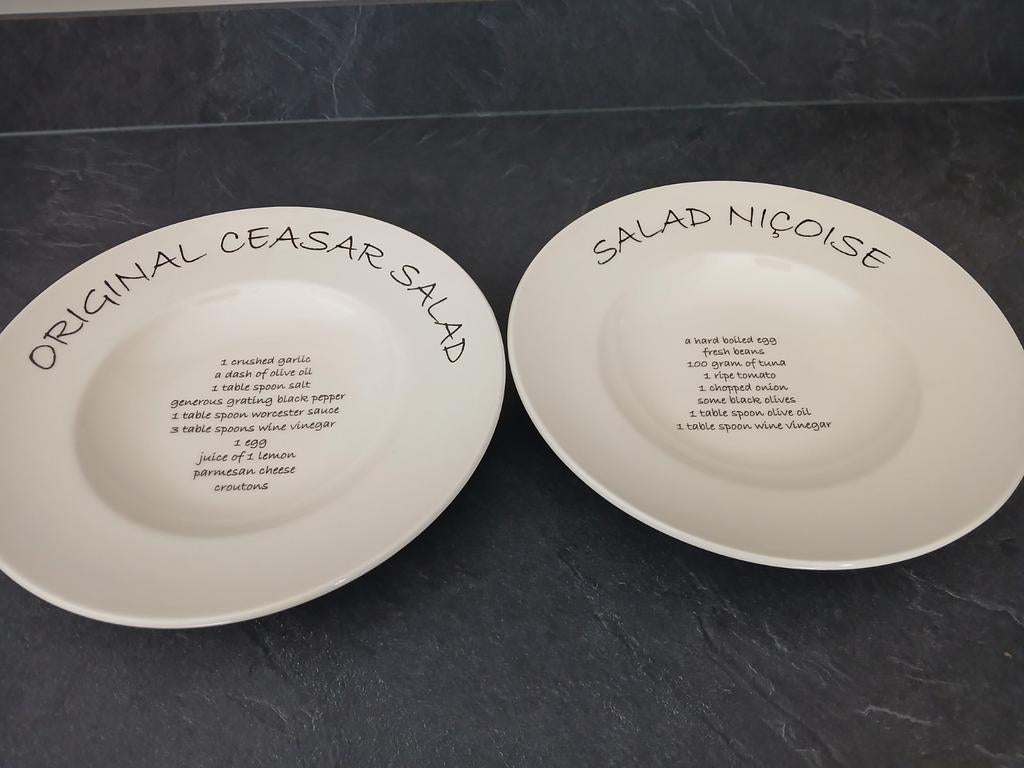 Riviera Maison Saladeborden 2 stuks, Ophalen of Verzenden, Glas, Overige stijlen