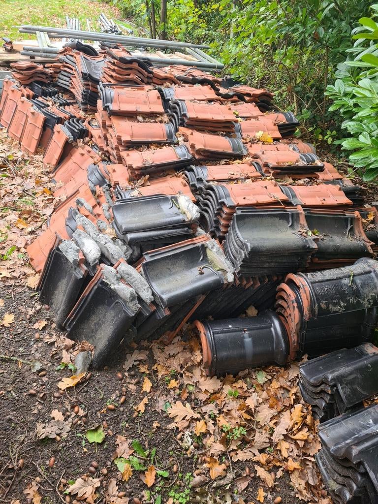 Laumans dakpannen gebruikt, Ophalen, Gebruikt, Steen of Klei, 15 m² of meer