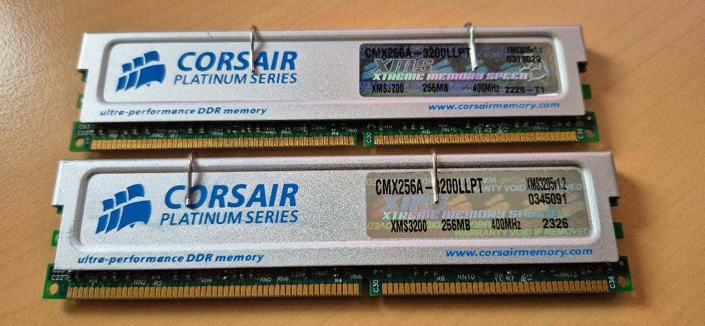 Memory Corsair, Computers en Software, RAM geheugen, Ophalen, Gebruikt, DDR, Desktop