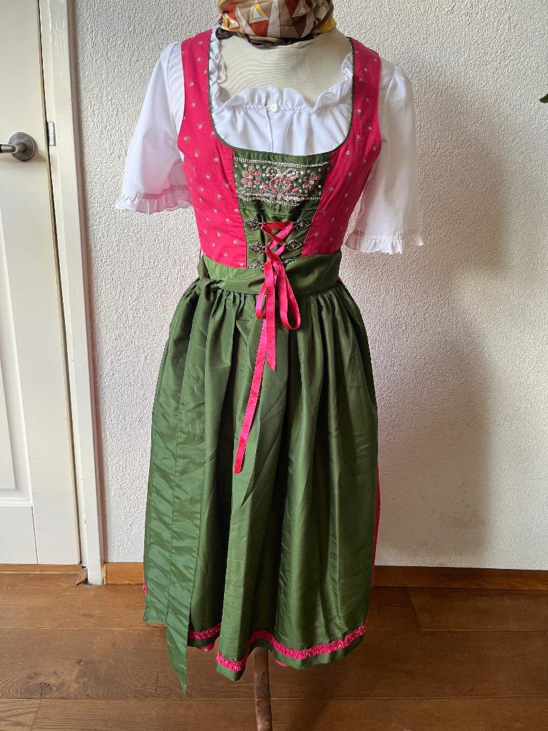 Prachtige Hammerschmid dirndl met schort maat 34, Hammerschmid, Ophalen of Verzenden, Kleding, Maat 34 (XS) of kleiner
