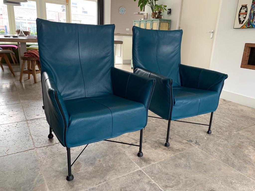 Antifort Montis Charly stoelen, Ophalen, Gebruikt, Twee, Blauw