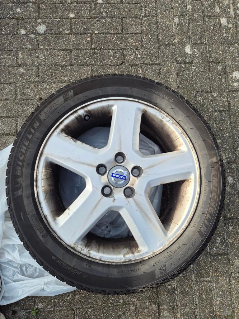 Winterset Volvo V40 Michelin alpin 7, 205/50 R 17, Auto-onderdelen, Banden en Velgen, Ophalen, 17 inch, 205 mm, Winterbanden