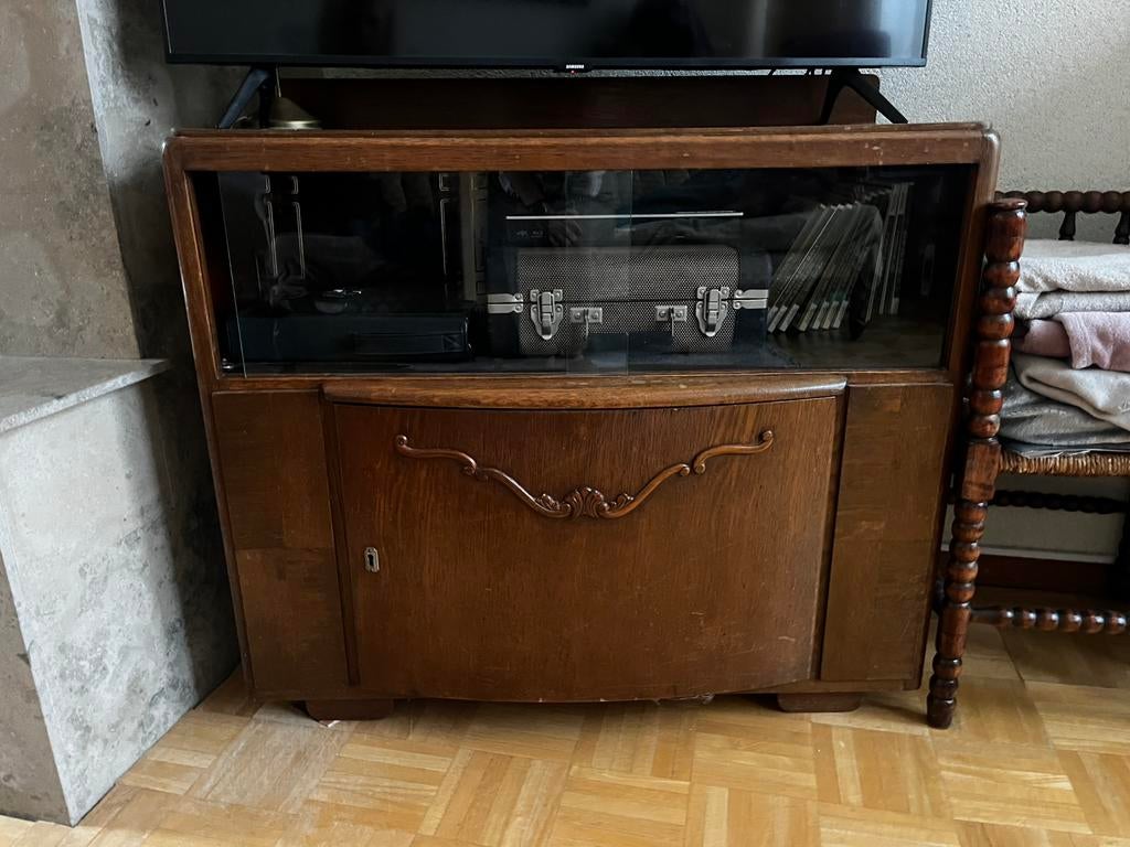 Vintage tv meubel, Antiek en Kunst, Antiek | Tv's en Audio, Ophalen