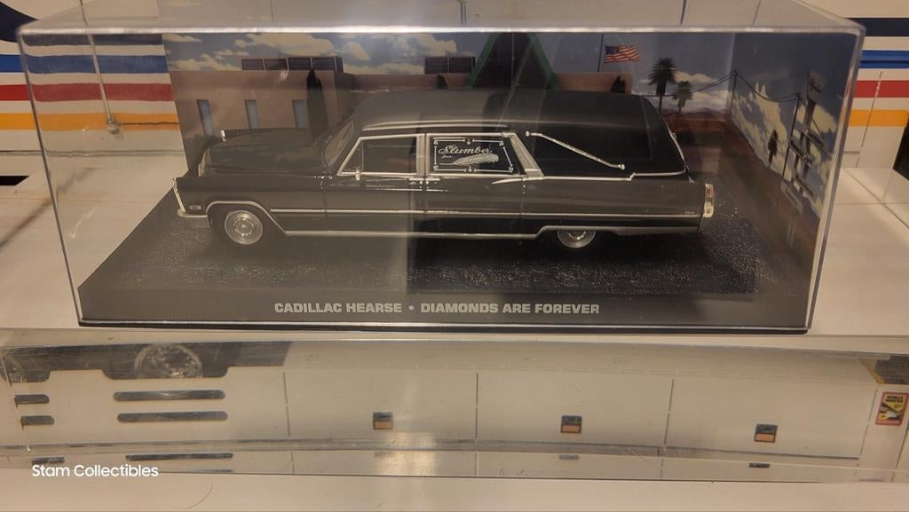 Magazine Models Cadillac Hearse Begrafeniswagen Black, Overige merken, Auto, Ophalen of Verzenden, Zo goed als nieuw