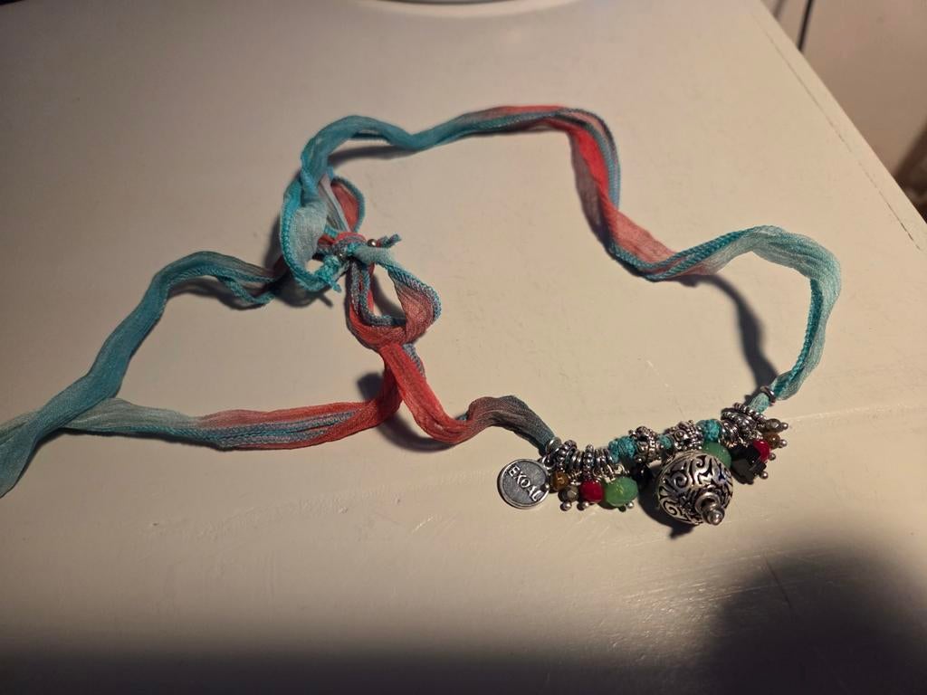 oude exoal ketting, Overige materialen, Met strass, Verzenden, Zo goed als nieuw