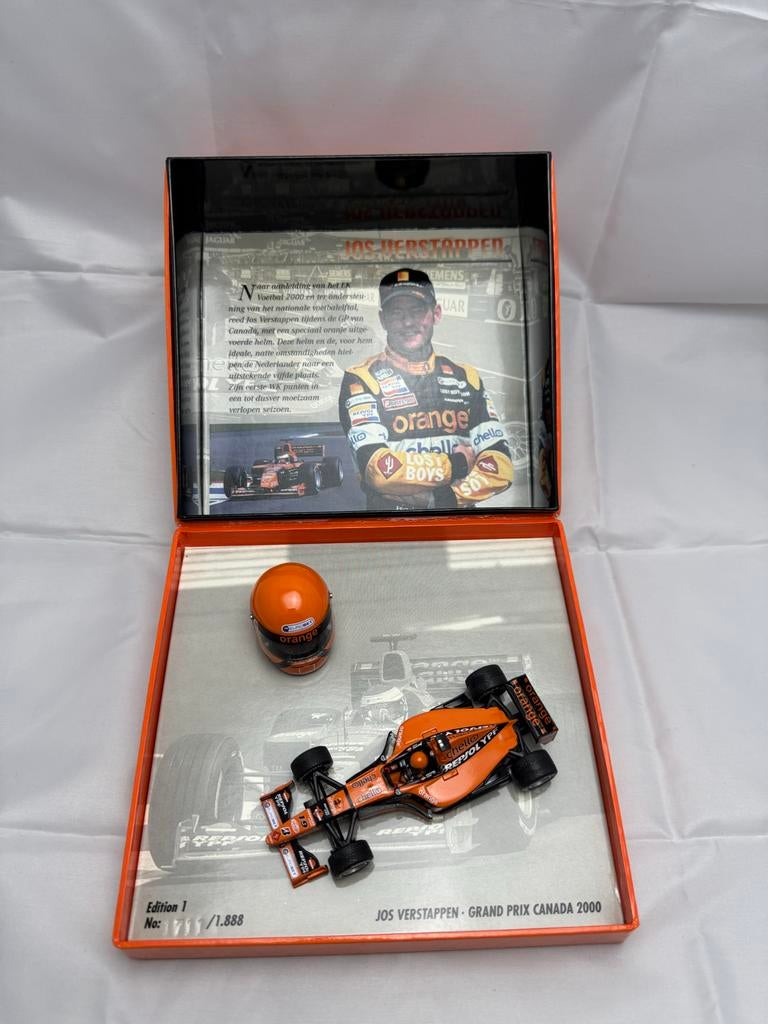 Minichamps F1 Orange Arrows A21 Jos Verstappen Canada GP, Ophalen of Verzenden, Zo goed als nieuw, Auto, MiniChamps
