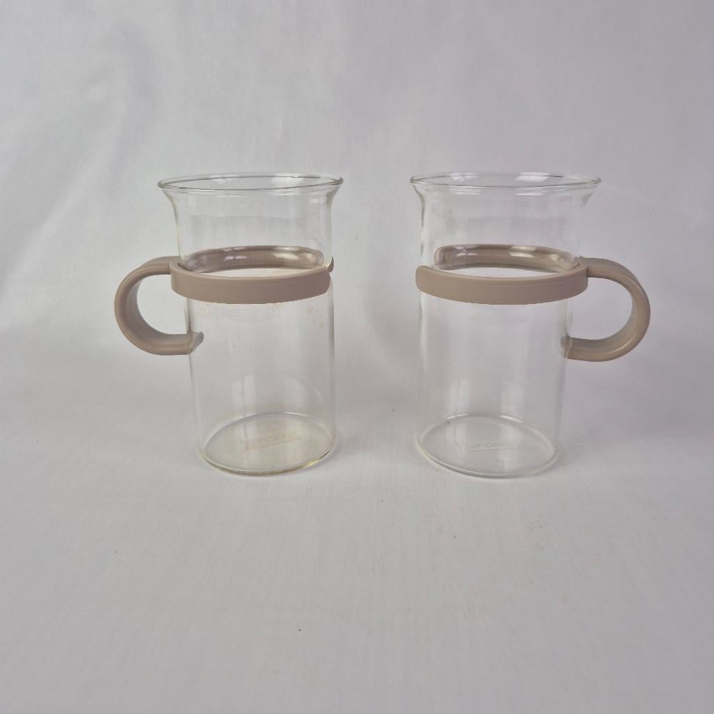 Vintage Bodum theeglazen, Huis en Inrichting, Keuken | Servies, Glas of Glazen, Gebruikt, Ophalen of Verzenden, Glas