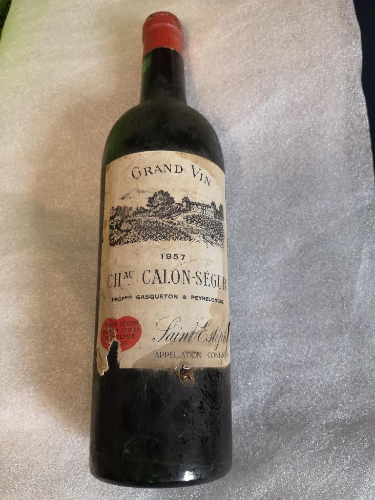 chateau CALON_SEGUR 1957 ST ESTEPHE  COLECTOR ITEM, Frankrijk, Nieuw, Ophalen of Verzenden, Rode wijn