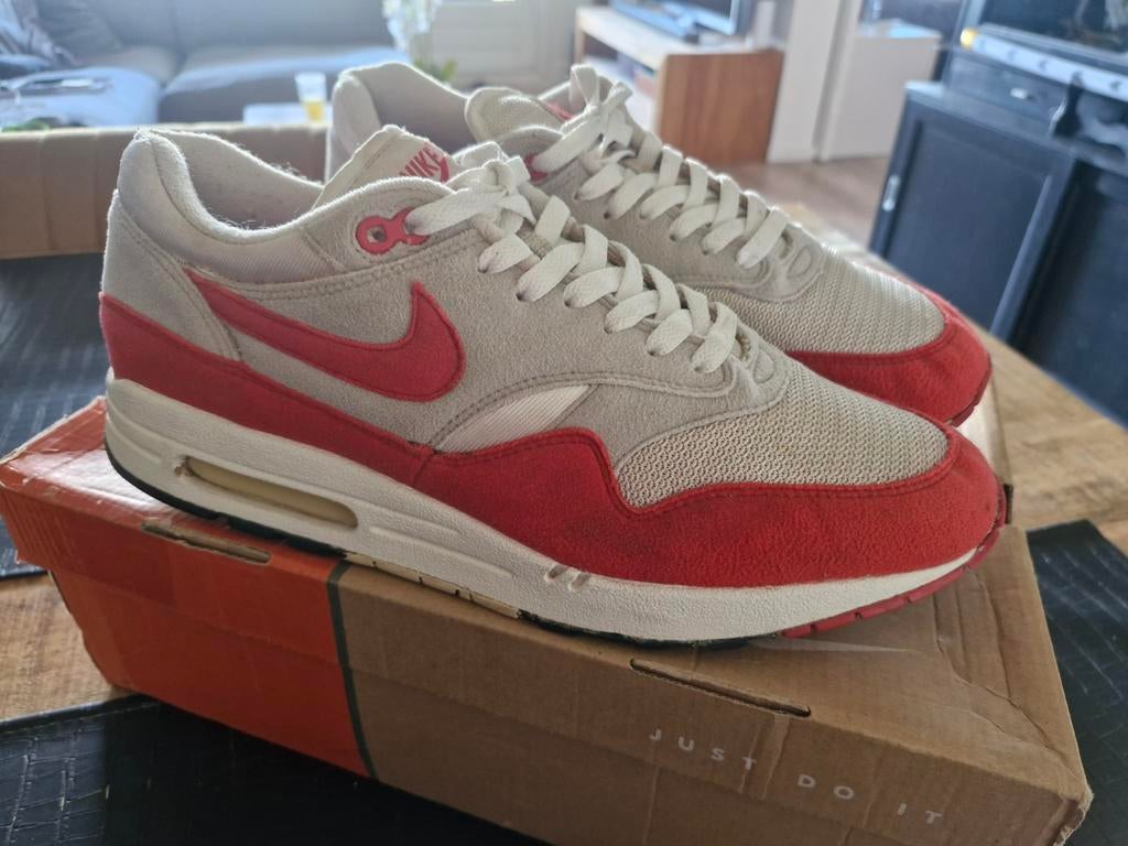 Nike air max one 1 HOA red classic 2005 us 12 eu 46, Ophalen, Overige kleuren, Nike, Sneakers of Gympen