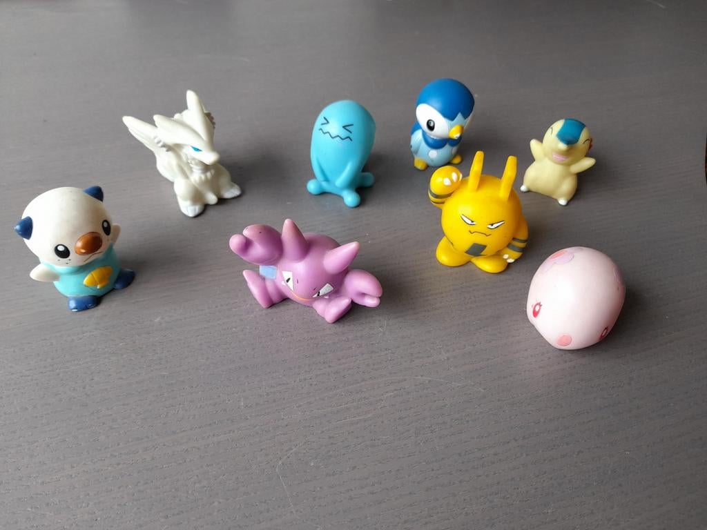 Oude bandai pokemon vinger poppetjes 8x, Ophalen of Verzenden, Gebruikt, Overige typen