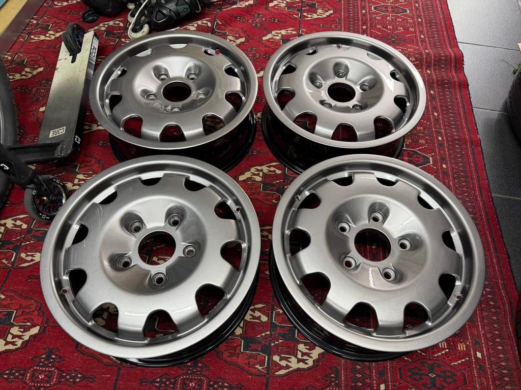 Porsche Space Savers 15 inch 5x130 nieuw Gunmetal grey, Ophalen, 15 inch, Velg(en), Nieuw