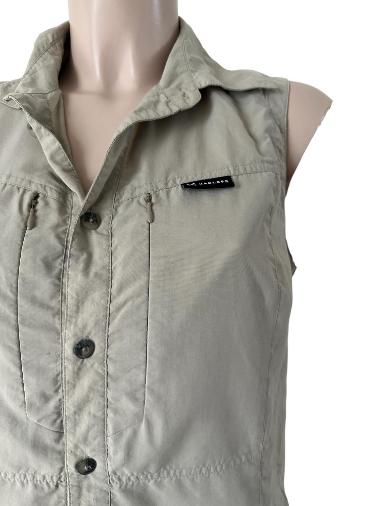 Haglofs top L, Kort, Ophalen of Verzenden, Zo goed als nieuw, Groen