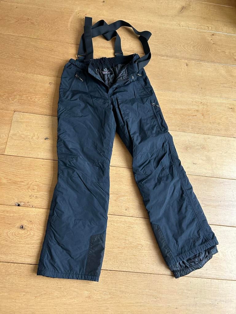 Falcon skibroek zwart - Maat 176 - Zo goed als nieuw, Ophalen, Zo goed als nieuw, Maat 46/48 (XL) of groter, Broek