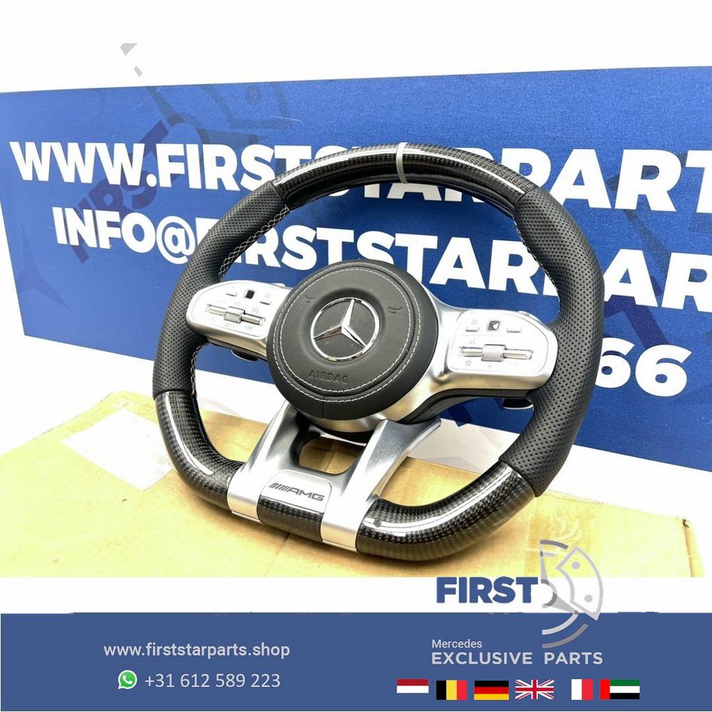 2023 AMG CARBON STUUR + AIRBAG A45 CLA45 C63 E63 GLC63 GLE63, Gebruikt, -, Verzenden, -