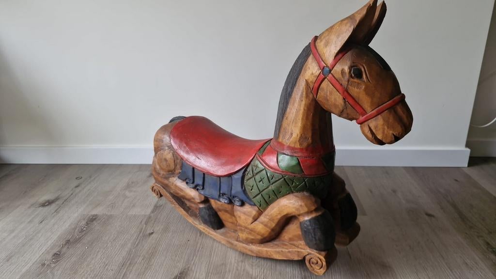 Hobbelpaard massief houdt, Ophalen, Zo goed als nieuw