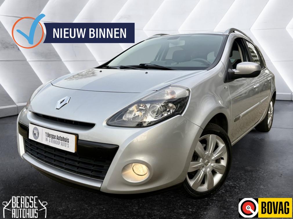 Renault Clio Estate 1.6 16V Night & Day AUT. NAVI CRUISE ECC, Auto's, Euro 5, Gebruikt, Zwart, 4 cilinders