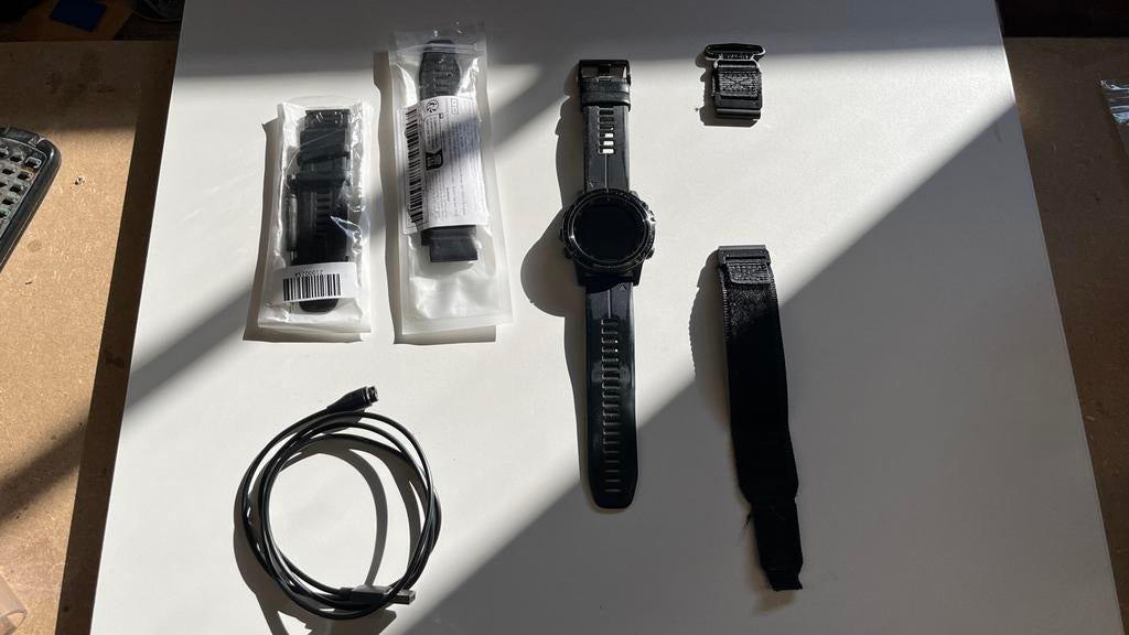 Garmin Fenix 5X Plus Smartwatch met GPS en Hartslagmeter, Sieraden, Tassen en Uiterlijk, Sporthorloges, Zwart, Ophalen of Verzenden