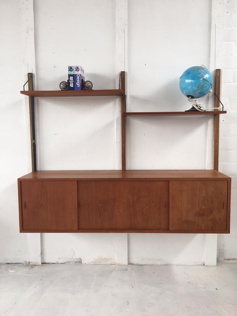 Poul Cadovius by Royal System vintage modulair wandsysteem, Gebruikt, Met deur(en), 100 tot 150 cm, 150 tot 200 cm