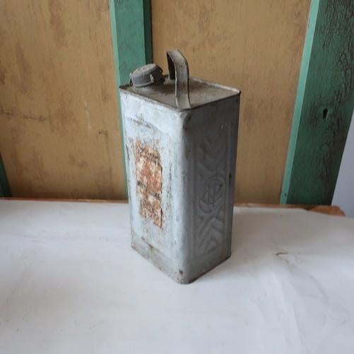 Olie petroleum kan Frankrijk grijs metaal barnfound, Ophalen of Verzenden