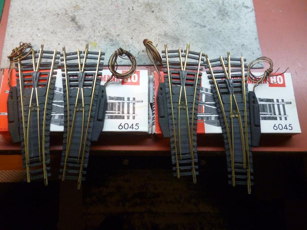 Fleischmann  Wisselsets  6045  elektr, Gebruikt, Gelijkstroom, Fleischmann, Rails