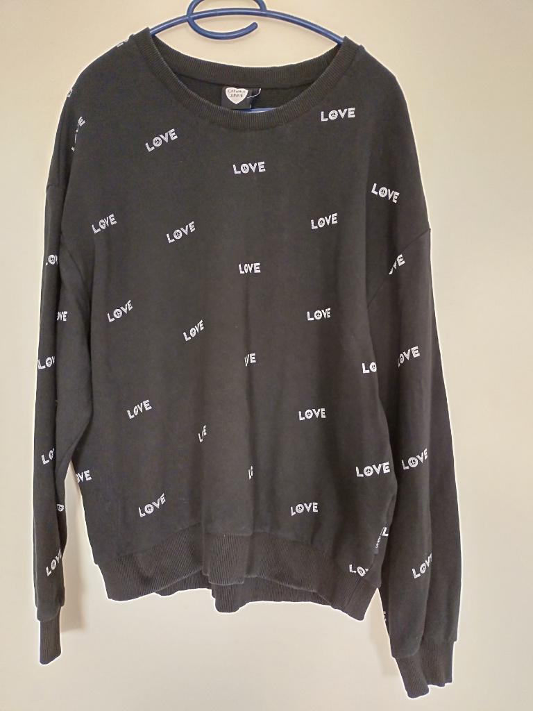 Zwarte Catwalk Junkie "LOVE" trui zwart (maat XL), Zwart, Maat 46/48 (XL) of groter, Ophalen of Verzenden, Zo goed als nieuw