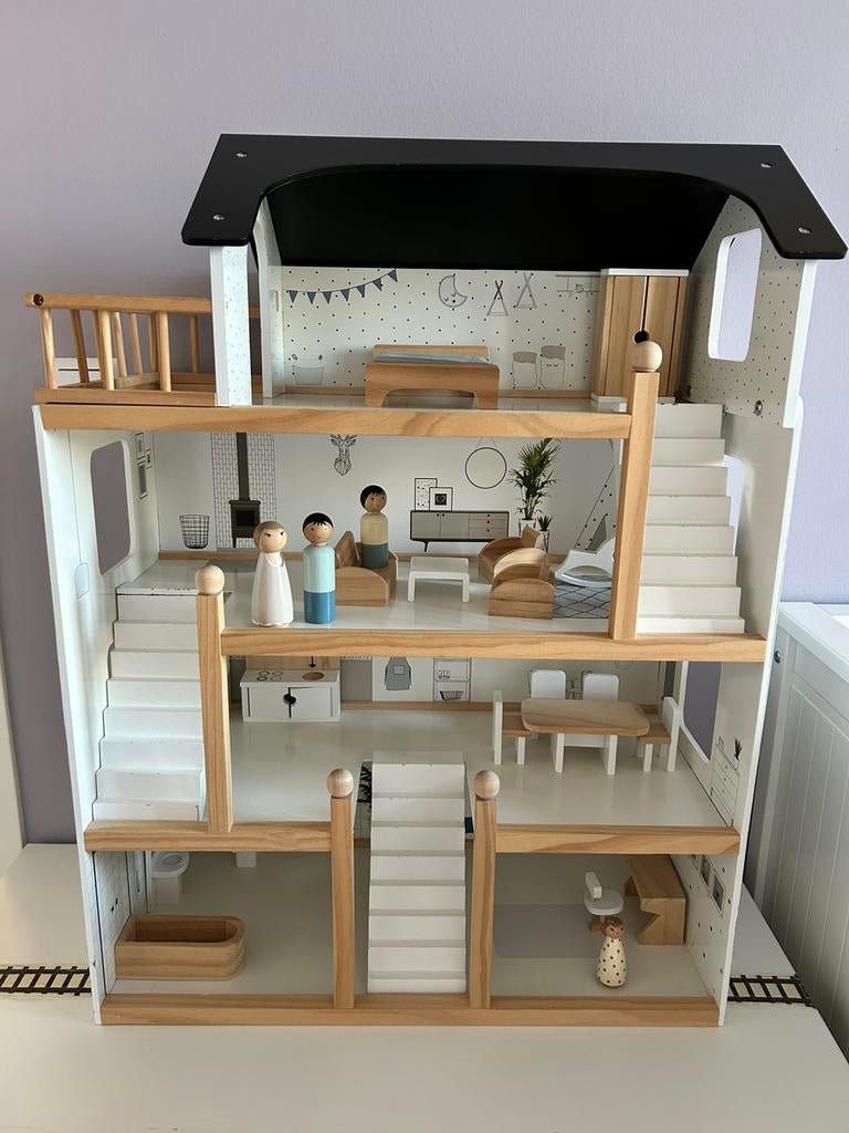 XL houten poppenhuis Petite Amélie, Ophalen, Gebruikt, Poppenhuis