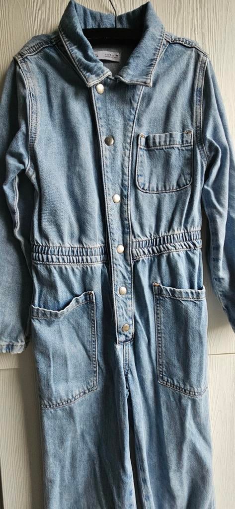 Spijkerstof meisjes jumpsuit Zara maat 134, Ophalen of Verzenden, Meisje