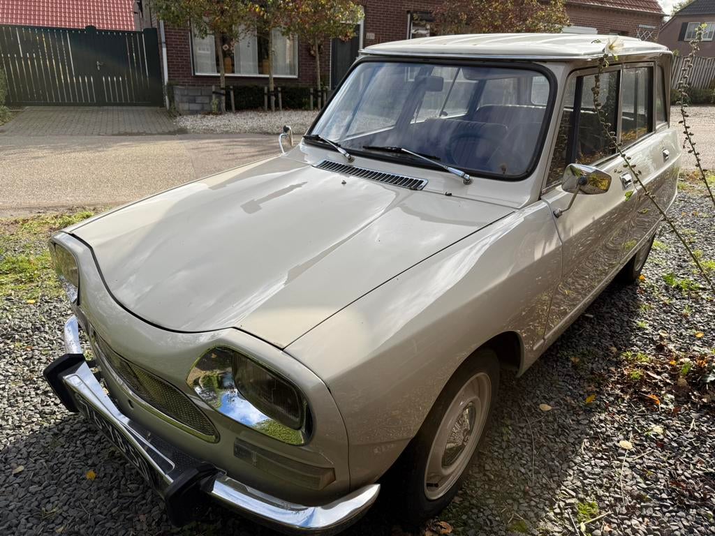 Citroën Ami 8 break 1973 beige 21047 km nieuwe lak APK-vrij, Auto's, Voorwielaandrijving, 602 cc, Citroën, 35 pk