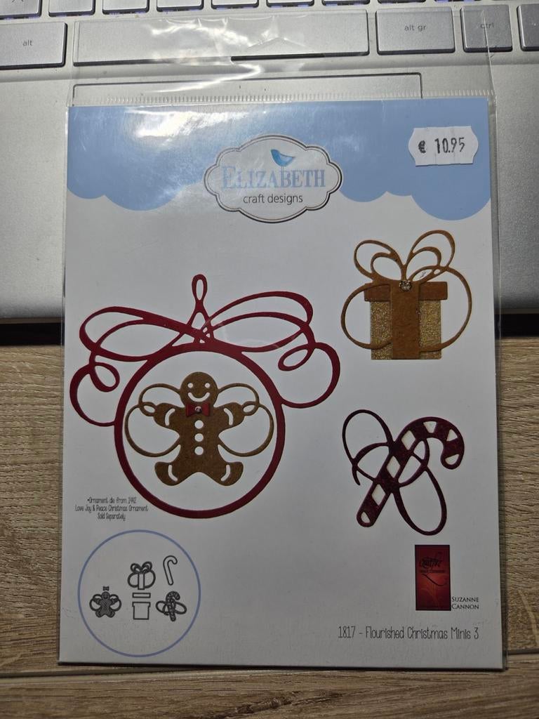 mal ECD flourished christmas minis 3 1817, Ophalen of Verzenden, Nieuw, Kerst, Pons of Mal