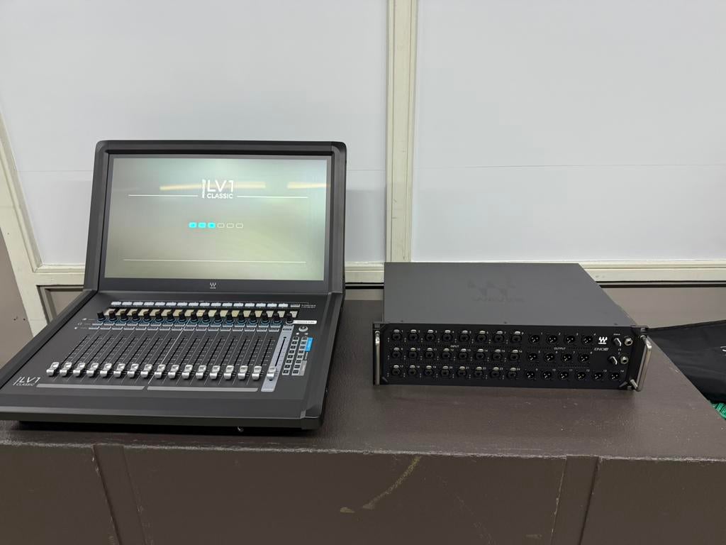 Waves lv1 incl ionic 24 stagebox, Ophalen, Zo goed als nieuw, 20 kanalen of meer, Microfooningang