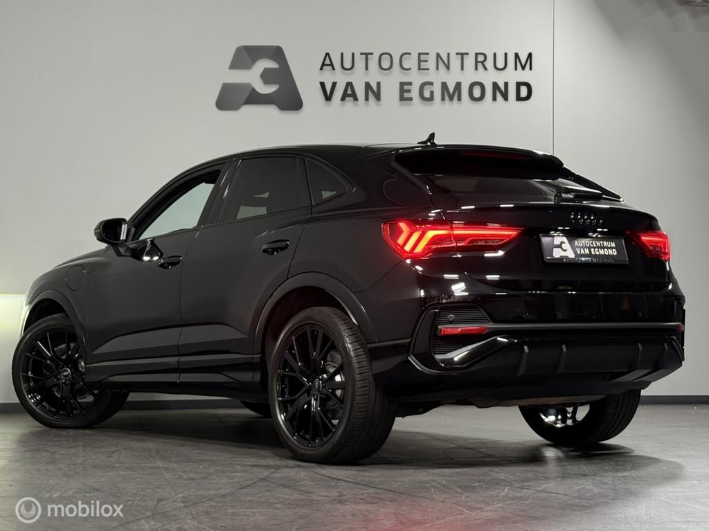Audi Q3 Sportback 45 TFSIe 2X S-LINE | 360 | APP CNNCT, Gebruikt, Zwart, Leder en Stof, Zwart