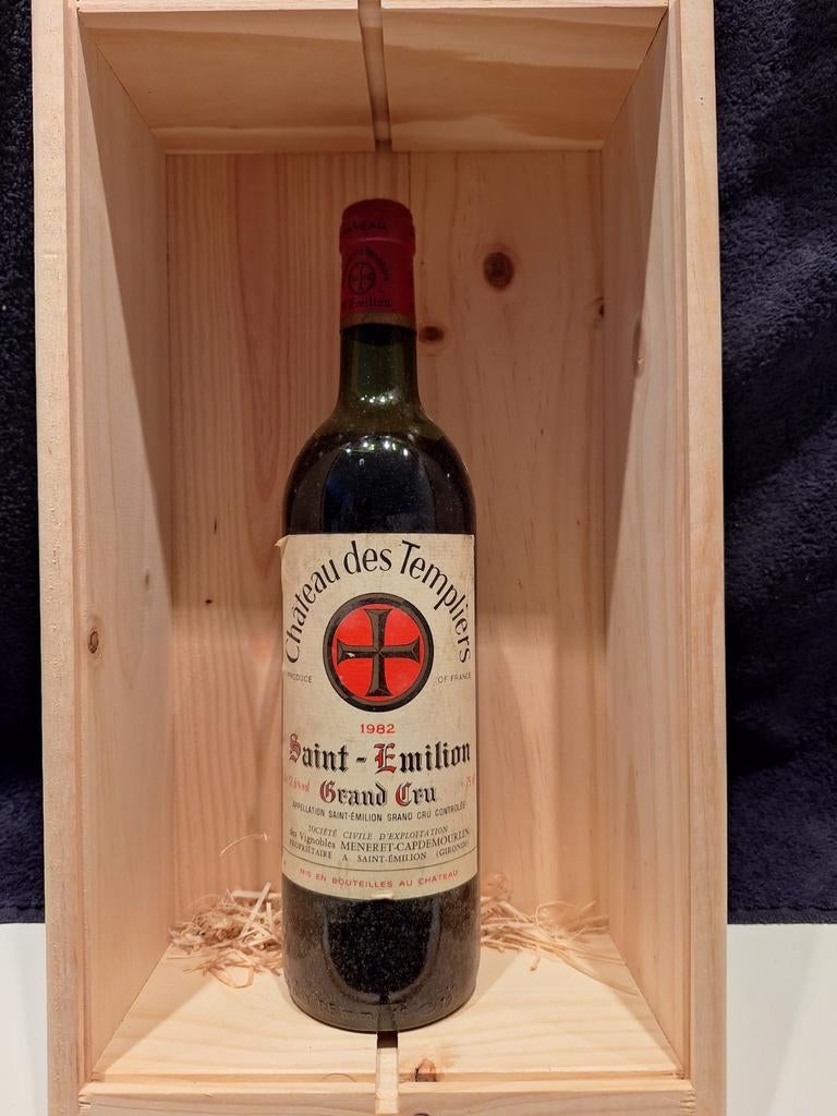 Château des Templiers Saint-Emilion Grand Cru 1982, Gebruikt, Frankrijk, Ophalen of Verzenden, Rode wijn