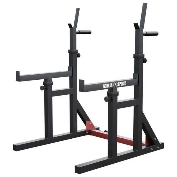 Multi Squat Rack krachtstation/haltersteun (Gorilla Sports), Sport en Fitness, Ophalen, Zo goed als nieuw, Buik, Overige typen