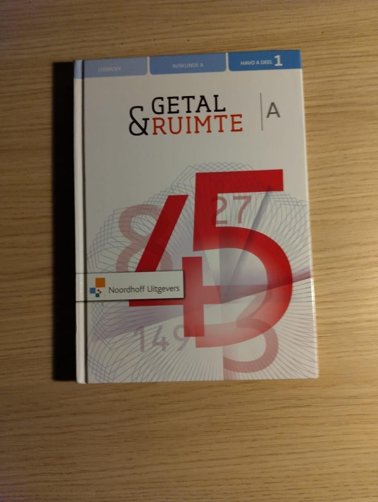 Getal & Ruimte Wiskunde A HAVO 4 Deel 1, Wiskunde A, HAVO, Ophalen of Verzenden, Zo goed als nieuw