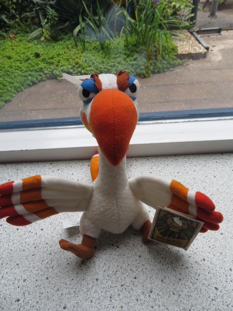 Disney ZAZU Bird van The Lion King The Broadway Musical, Verzamelen, Ophalen of Verzenden, Leeuwenkoning of Jungle Boek, Zo goed als nieuw