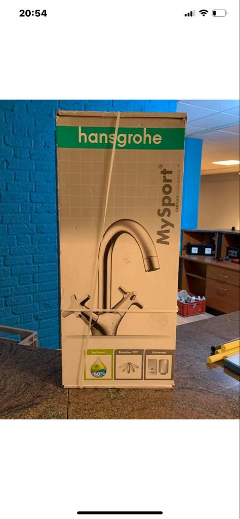 Nieuwe Kraan in doos - Praxis Hansgrohe, Ophalen of Verzenden, Nieuw, Chroom, Kraan