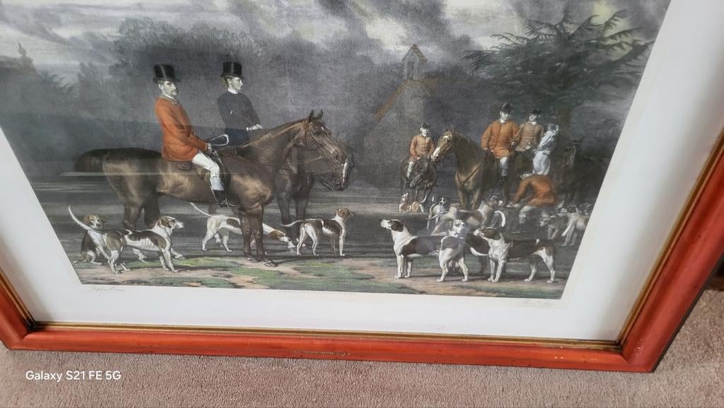 Groot jachtschilderij, Antiek en Kunst, Ophalen of Verzenden