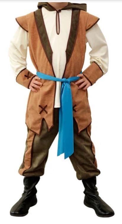 Leuk beige/bruin/groen JAGERS/ROBIN HOOD pak (nieuw), Ophalen, Nieuw, 122 t/m 128, Jongen of Meisje