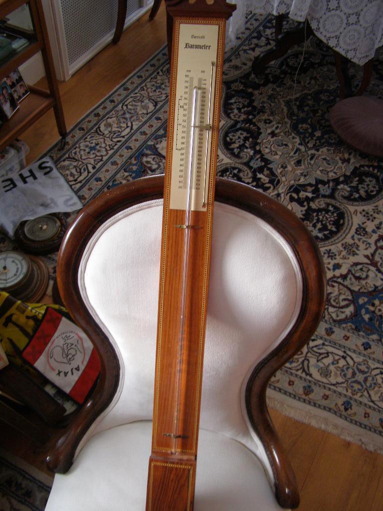 Toricelli Kwik barometer Noten met aanduiding in mm en mb., Audio, Tv en Foto, Weerstations en Barometers, Ophalen, Zo goed als nieuw